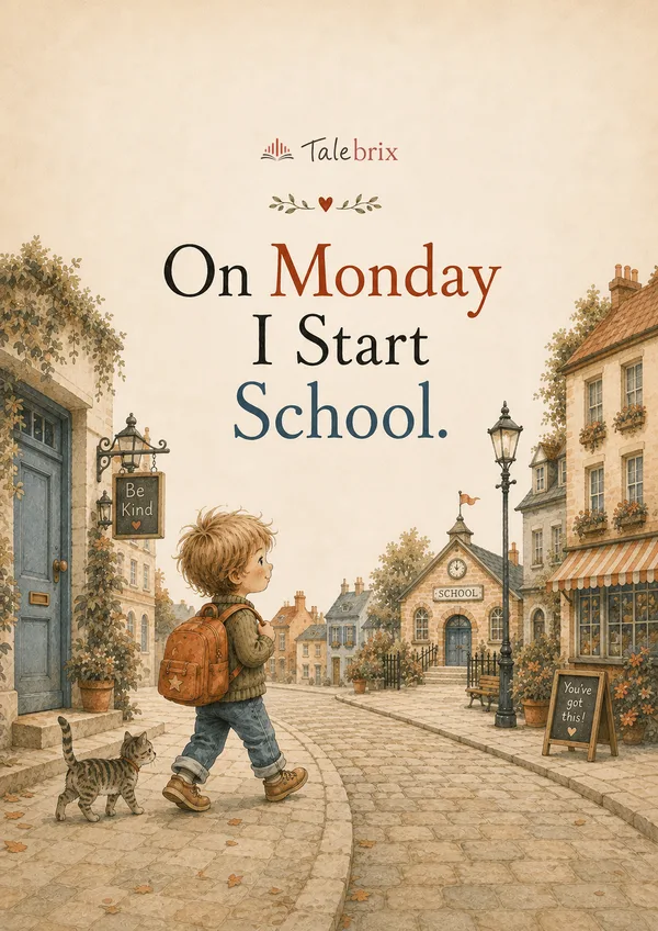 Cover of On Monday I Start School.